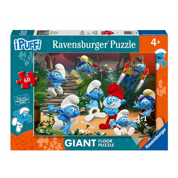 Puzzle Giant per bambini 60 pezzi I Puffi