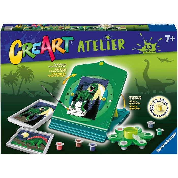 Creart kit pittura per bambini Atelier dei dinosauri