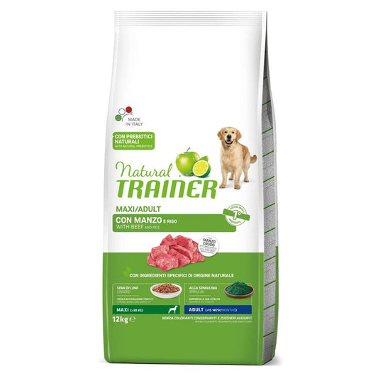 Natural Trainer Maxi Adult con Manzo - NATURAL TRAINER - 64761870451066