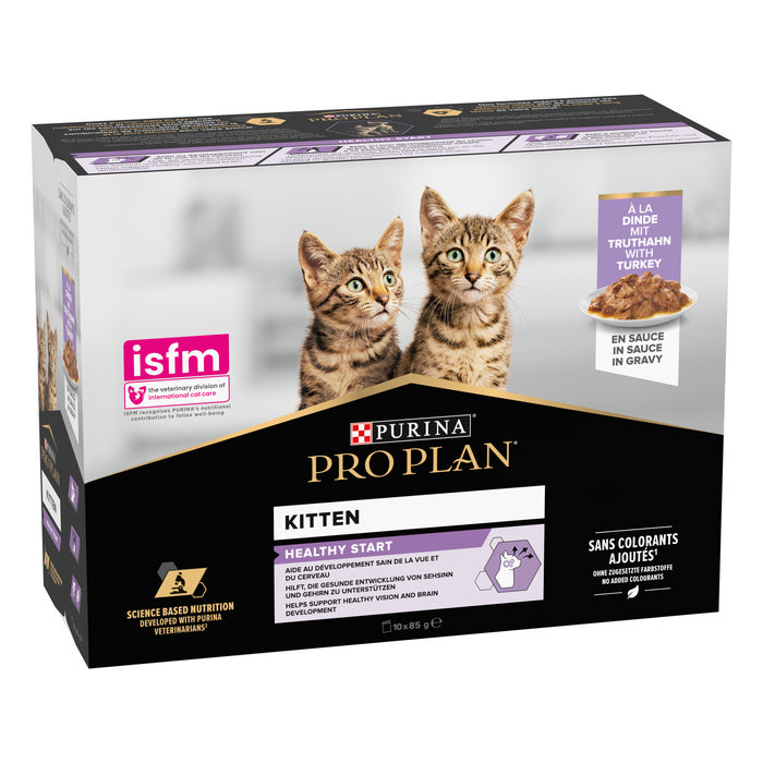 Purina Pro Plan Kitten con tacchino in salsa 10x85g