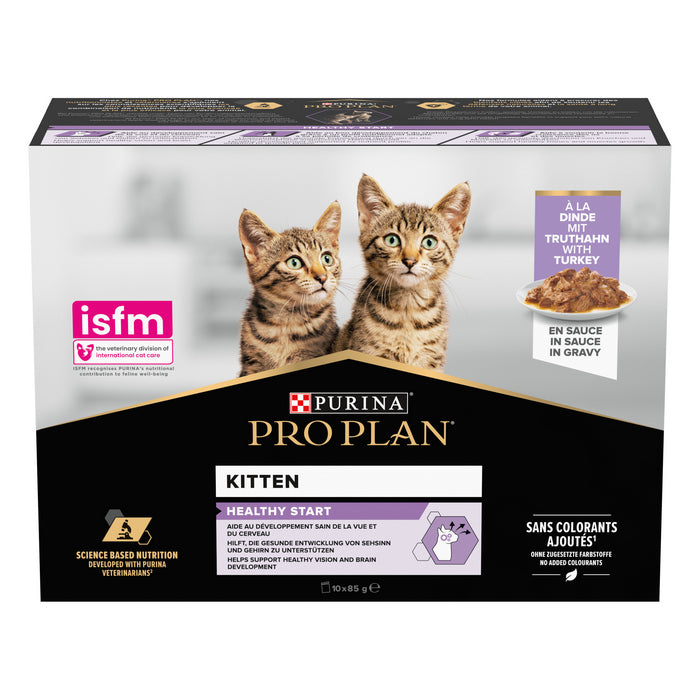 Purina Pro Plan Kitten con tacchino in salsa 10x85g