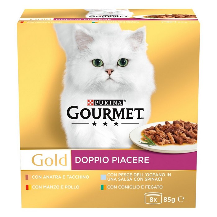 Purina Gourmet Gold Doppio Piacere 8x85g