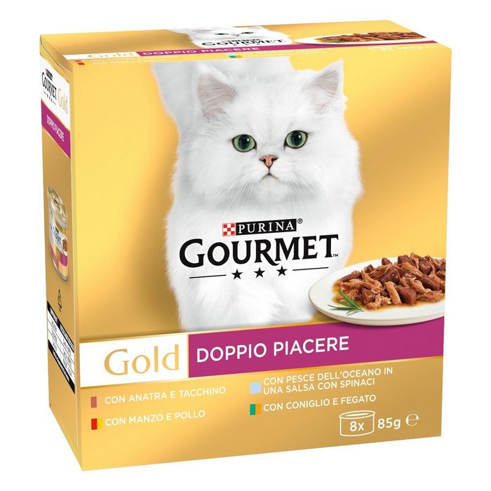 Purina Gourmet Gold Doppio Piacere 8x85g