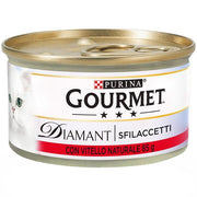 Purina Gourmet Diamant Sfilaccetti con vitello 85g