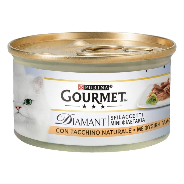 Purina Gourmet Diamant Sfilaccetti con Tacchino 85g