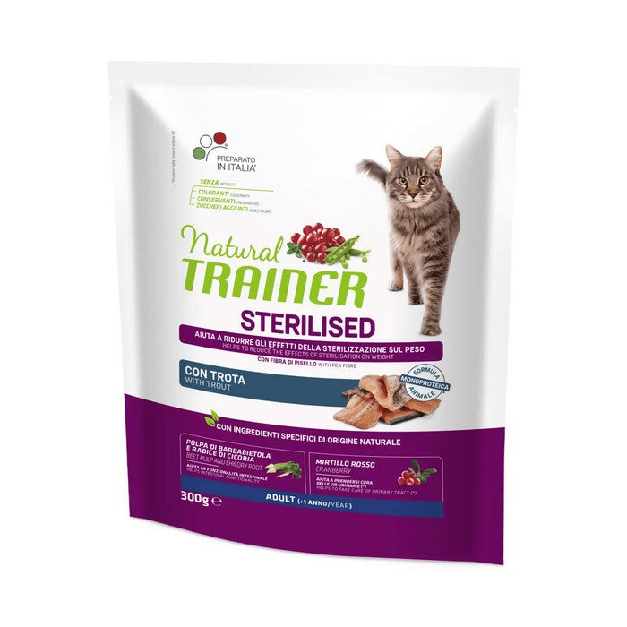 Natural Trainer Cat Adult Sterilised con Trota - NATURAL TRAINER - 64761847906682