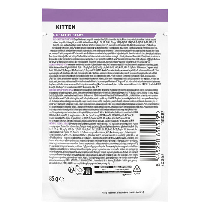 Purina Pro Plan Kitten Pezzetti con tacchino in salsa 85g