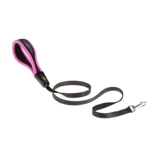 Guinzaglio per cani in nylon con impugnatura imbottita - Ergofluo 2x120 cm - FERPLAST - 66088264171898