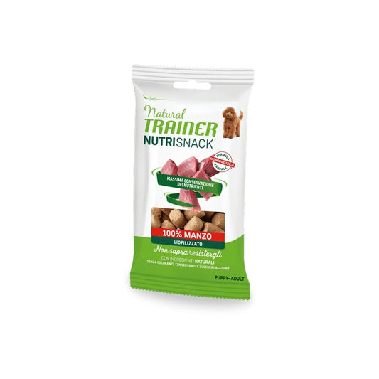Natural Trainer NutriSnack Manzo 20g - NATURAL TRAINER - 64761888244090