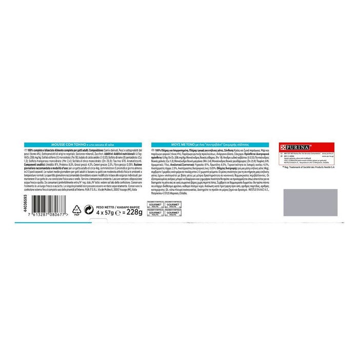 Purina Gourmet Revelations Tonno 4x57g