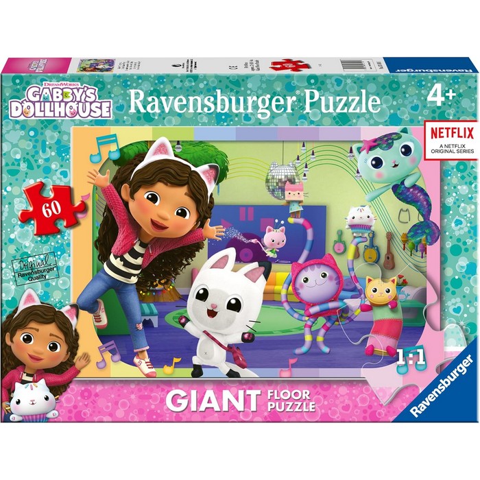 Puzzle Giant per bambini 60 pezzi Gabby's Dollhouse