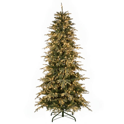 Albero di Natale verde realistico con luci bianco caldo - Big Sky Slim