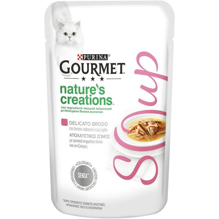 Purina Gourmet Nature's Creations Soup con tonno e acciughe 40g
