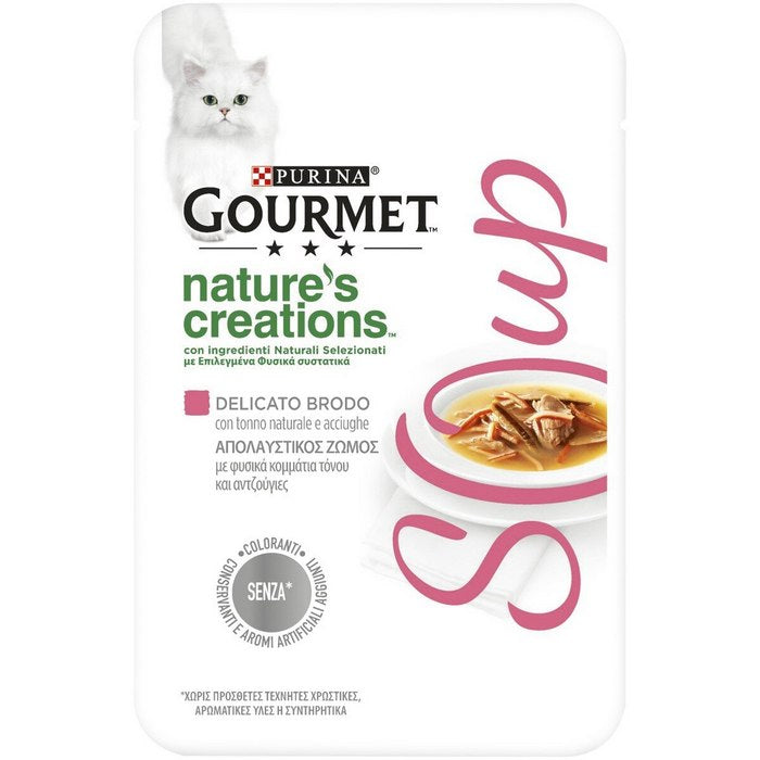 Purina Gourmet Nature's Creations Soup con tonno e acciughe 40g