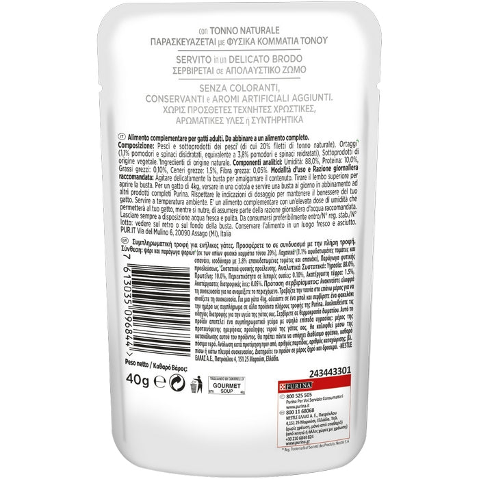 Purina Gourmet Nature's Creations Soup con tonno e verdure 40g