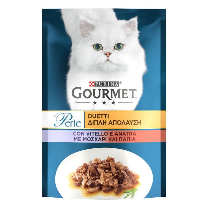 Purina Gourmet Perle Duetti con vitello e anatra 85g