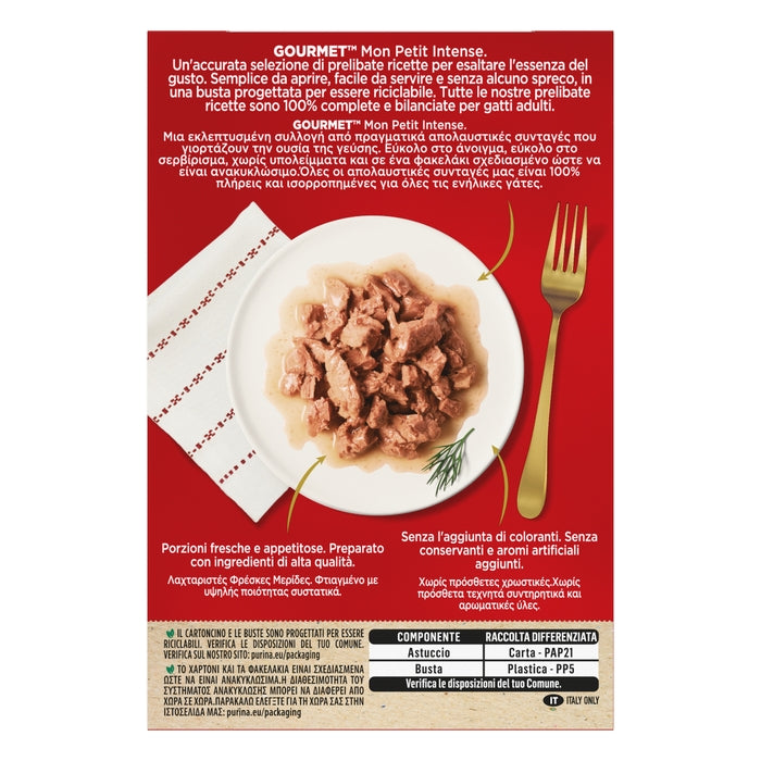 Purina Gourmet Mon Petit Scelta deliziosa con anatra, pollo e tacchino 6x50g