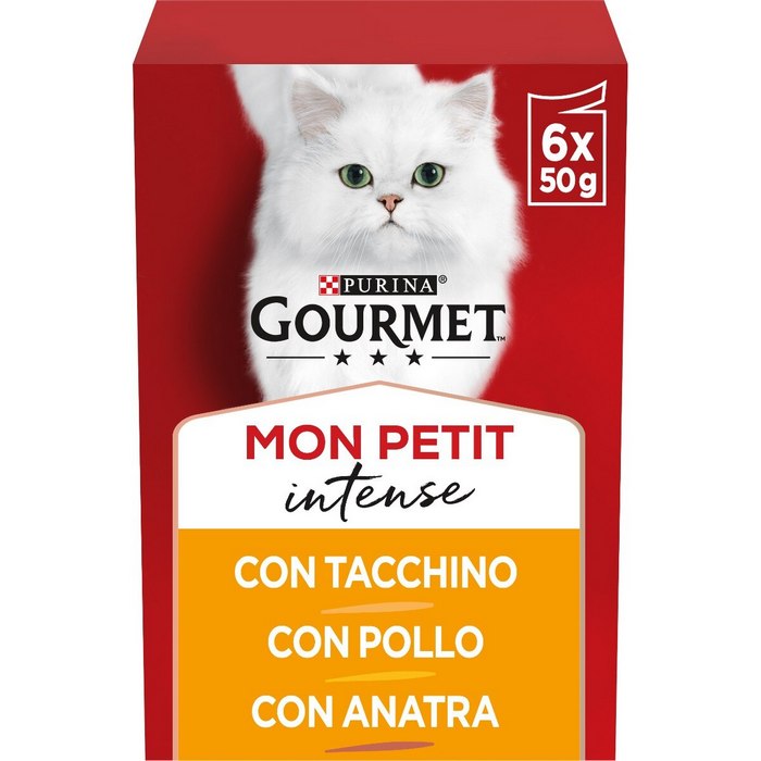 Purina Gourmet Mon Petit Scelta deliziosa con anatra, pollo e tacchino 6x50g