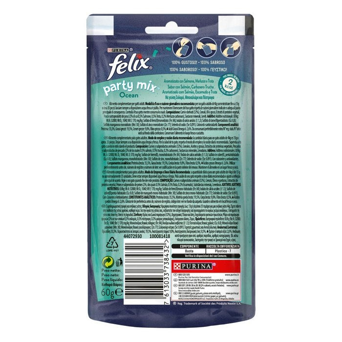 Purina Felix Party Mix Ocean con Salmone, merluzzo e trota 60g