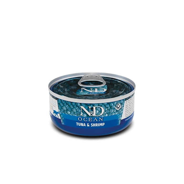 N&D Ocean Cat Tonno e gamberetti Adult 70g