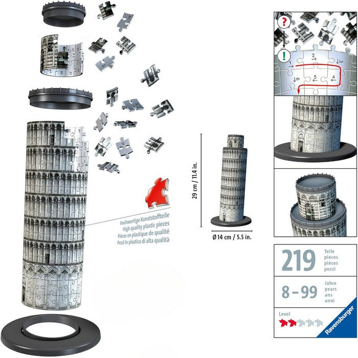 Torre di Pisa Puzzle 3D