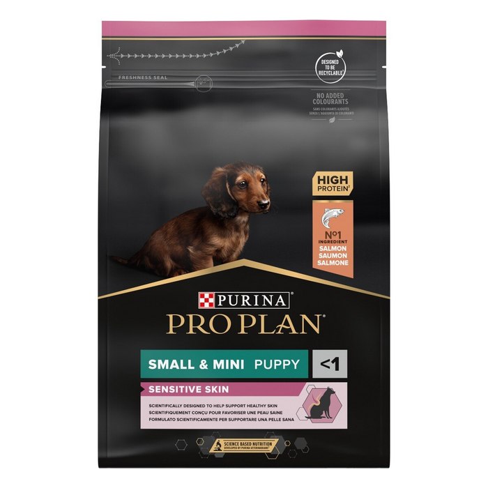 Purina Pro Plan Small&Mini Puppy Sensitive Skin ricco in salmone - PURINA - 66185051439482