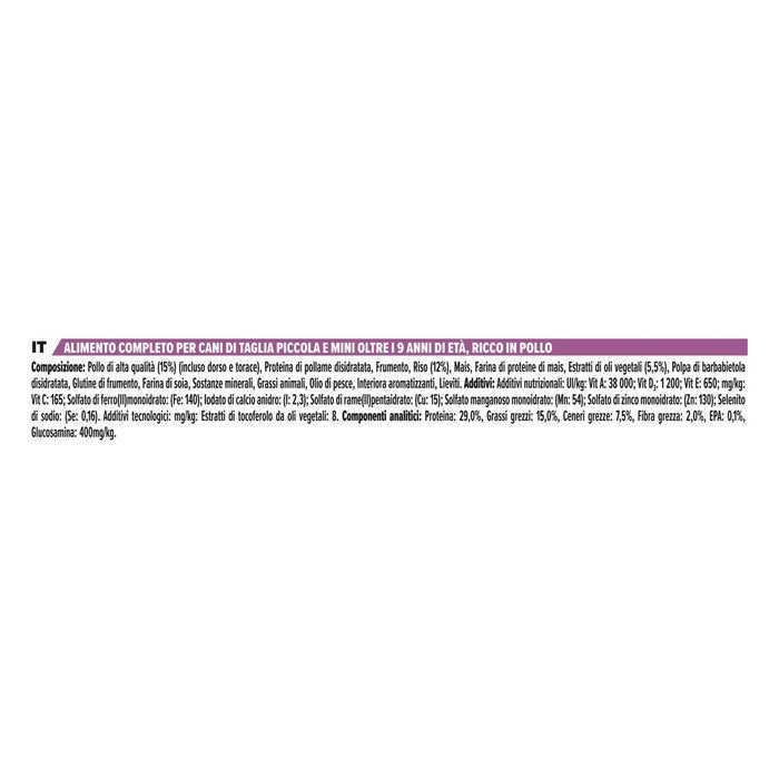 Purina Pro Plan Small&Mini Adult 9+ Age Defence ricco in pollo - PURINA - 66185057337722