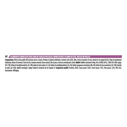 Purina Pro Plan Small&Mini Adult 9+ Age Defence ricco in pollo