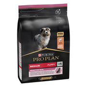 Purina Pro Plan Medium Puppy Sensitive Skin ricco in salmone