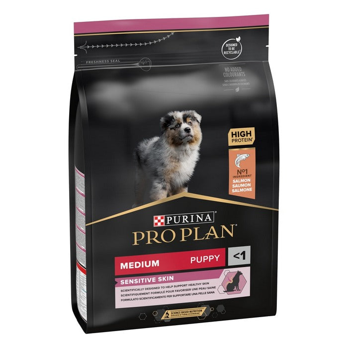 Purina Pro Plan Medium Puppy Sensitive Skin ricco in salmone