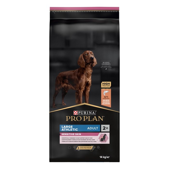 Purina Pro Plan Adult Large Athletic Sensitive Skin ricco in salmone