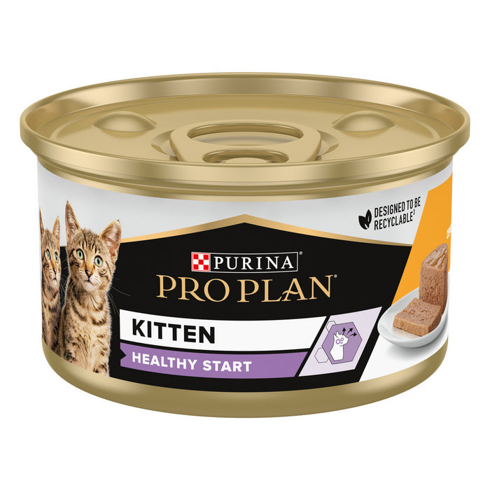 Purina Pro Plan Kitten Healthy Start Mousse con pollo 85g