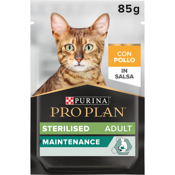 Purina Pro Plan Adult Sterilised Pezzetti di pollo in salsa 85g