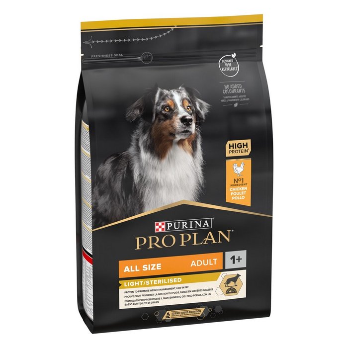 Purina Pro Plan All Size Adult Light Sterilised ricco in pollo