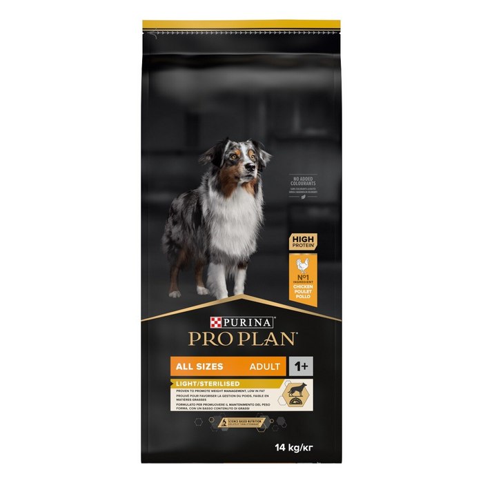 Purina Pro Plan All Size Adult Light Sterilised ricco in pollo