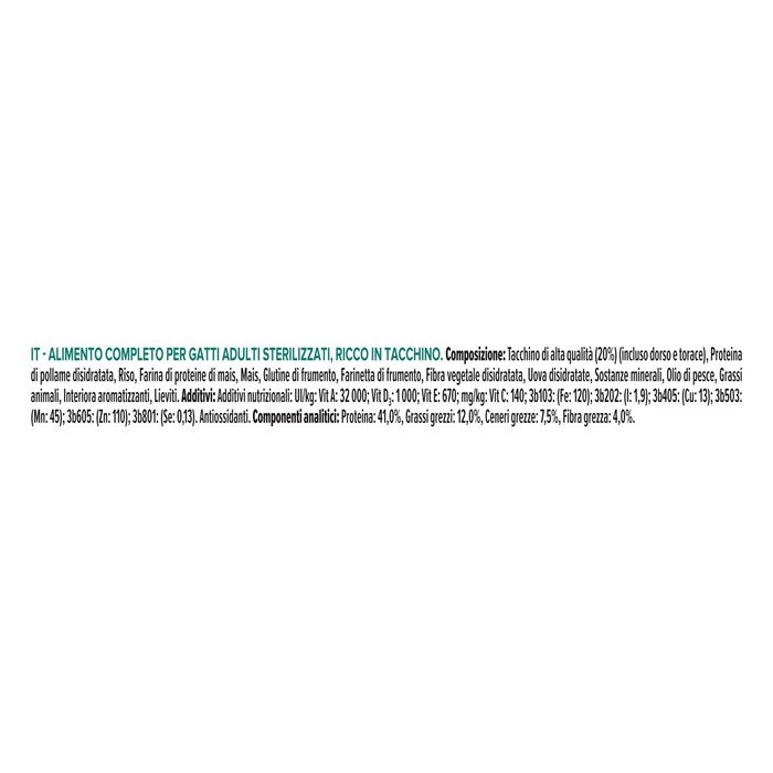 Purina Pro Plan Adult Sterilised Renal Plus ricco in tacchino