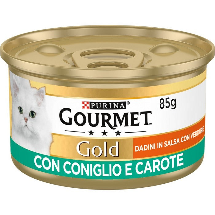 Purina Gourmet Gold Dadini in salsa con coniglio e carote 85g
