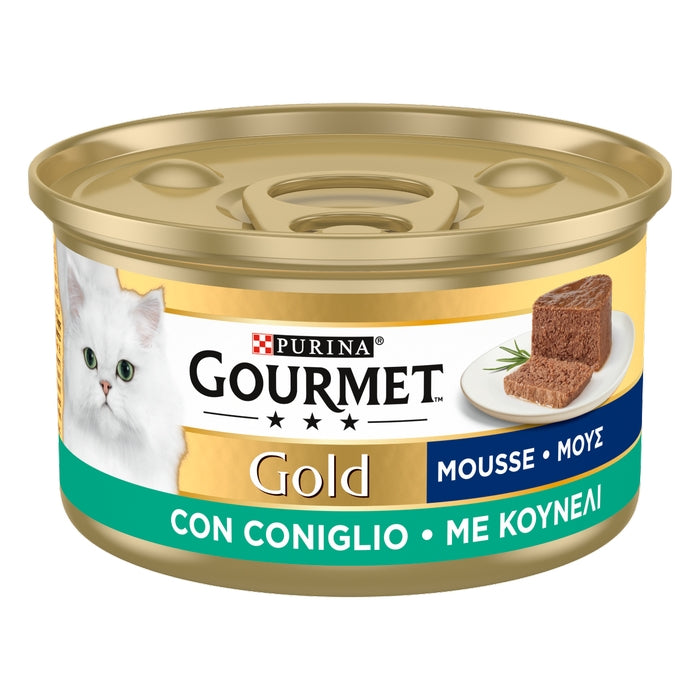 Purina Gourmet Gold Mousse con coniglio 85g - PURINA - 66184371208570