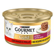 Purina Gourmet Gold Intrecci pollo e manzo 85g