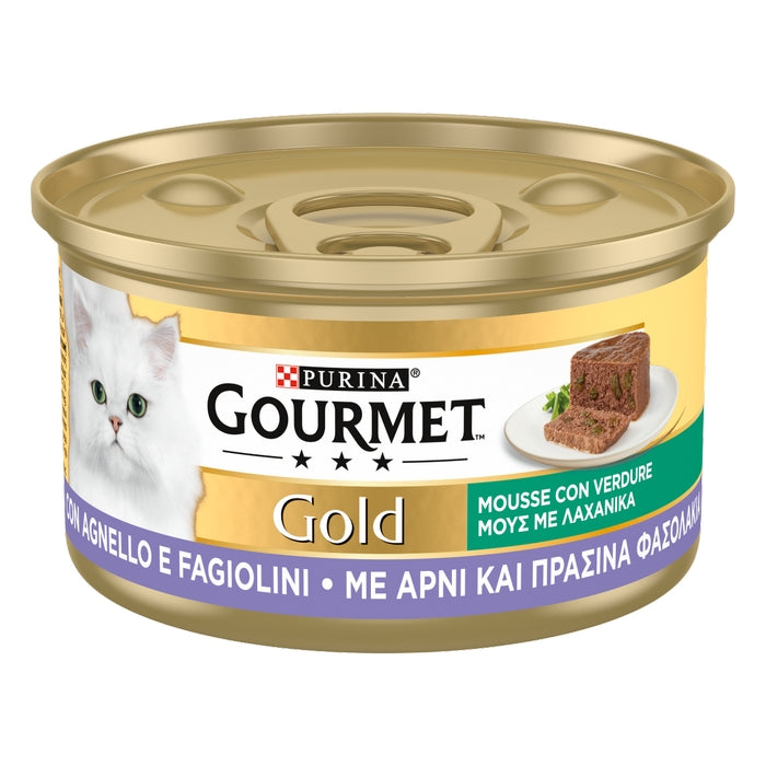 Purina Gourmet Gold Mousse con agnello e fagiolini 85g