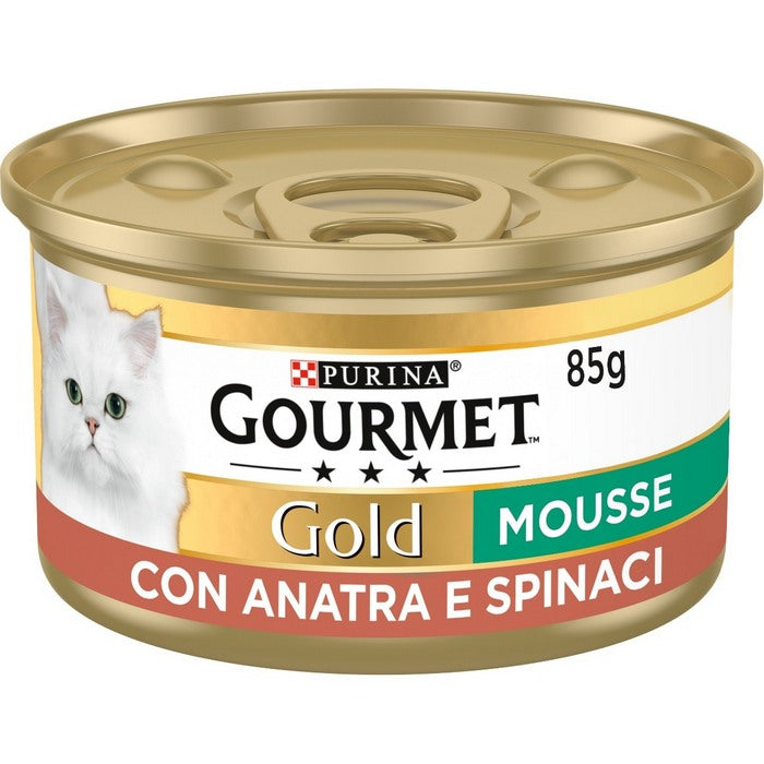 Purina Gourmet Gold Mousse con anatra e spinaci 85g