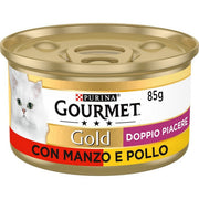 Purina Gourmet Gold Doppio piacere con manzo e pollo 85g