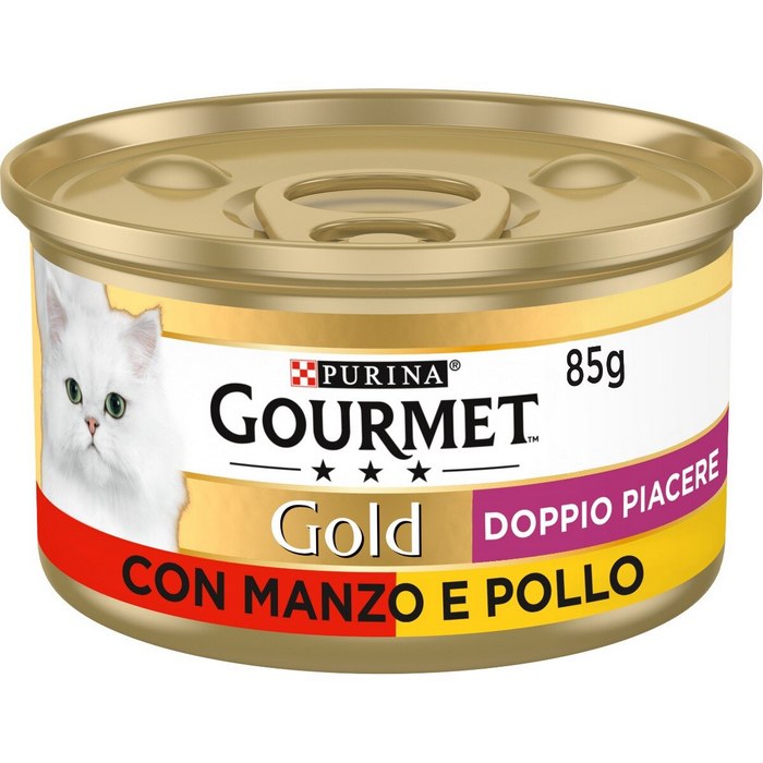Purina Gourmet Gold Doppio piacere con manzo e pollo 85g