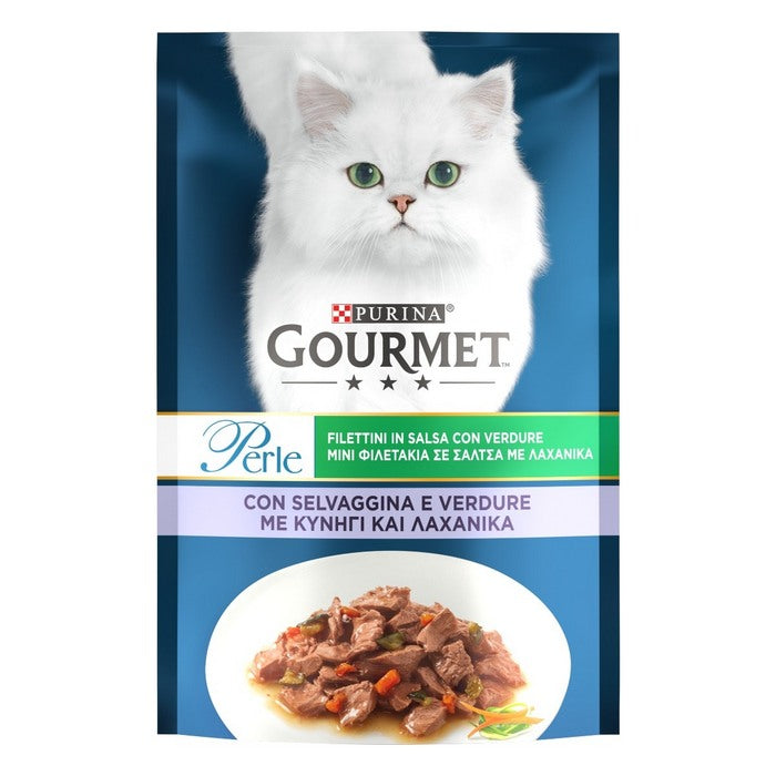 Purina Gourmet Perle Filettini in salsa con vitello e verdure 85g - PURINA - 66184547893626