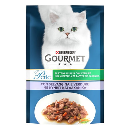 Purina Gourmet Perle Filettini in salsa con vitello e verdure 85g