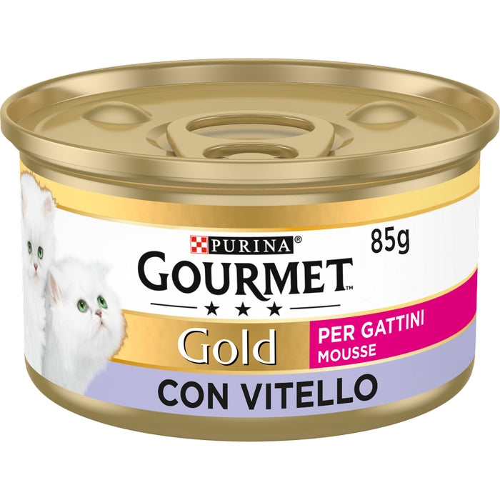 Purina Gourmet Gold Kitten Mousse con vitello 85g