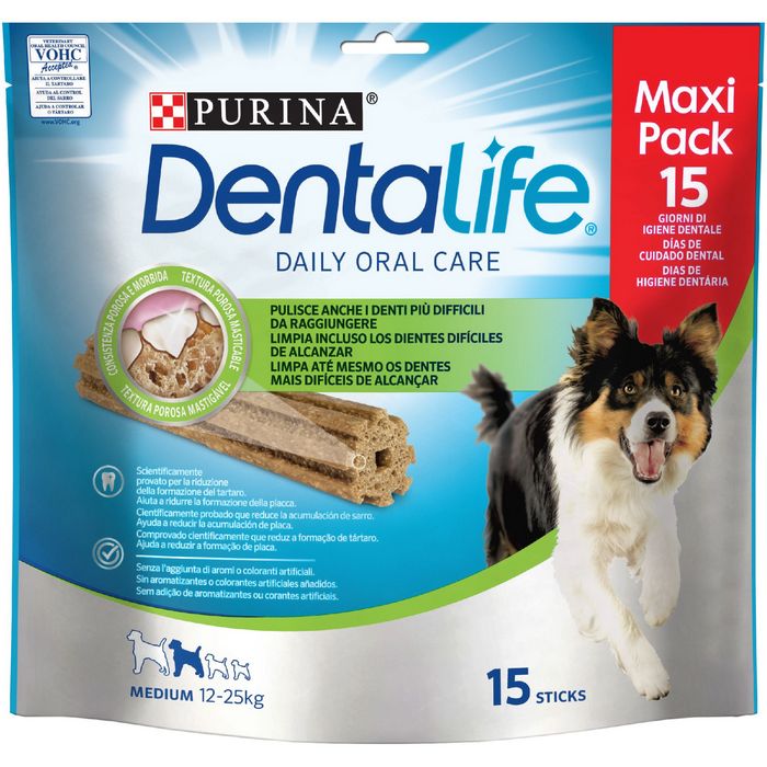 Purina Dentalife Multipack Snack per l'igiene orale cane Medium 15 stick