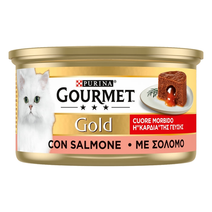 Purina Gourmet Gold Cuore Morbido con salmone 85g