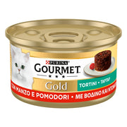 Purina Gourmet Gold Tortini con manzo e pomodori 85g