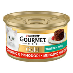 Purina Gourmet Gold Tortini con manzo e pomodori 85g